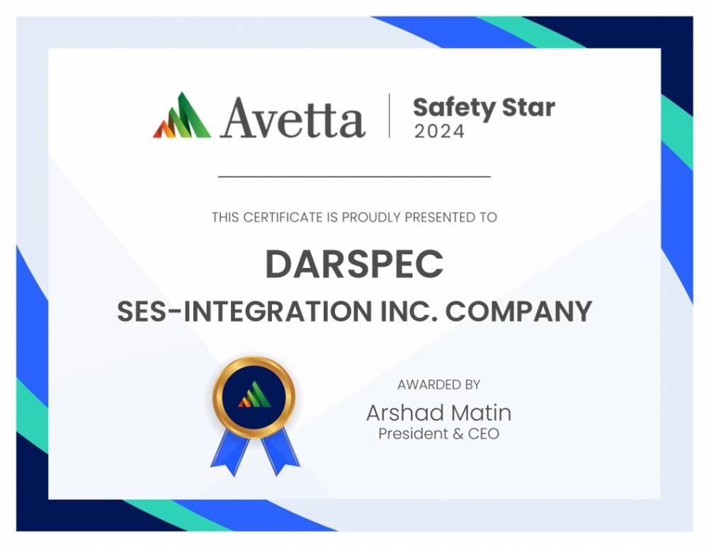 Avetta Safety Star - Darspec 2024